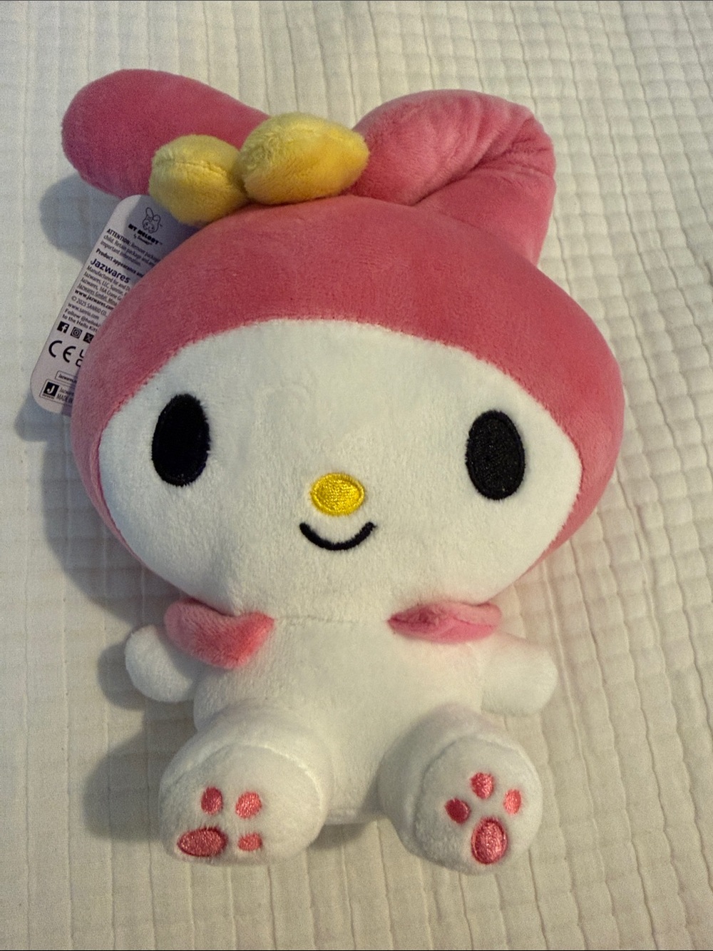 Sanrio My Melody Plush - Pink, White & Yellow Cuddly Bunny